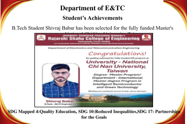 Internship Achievement